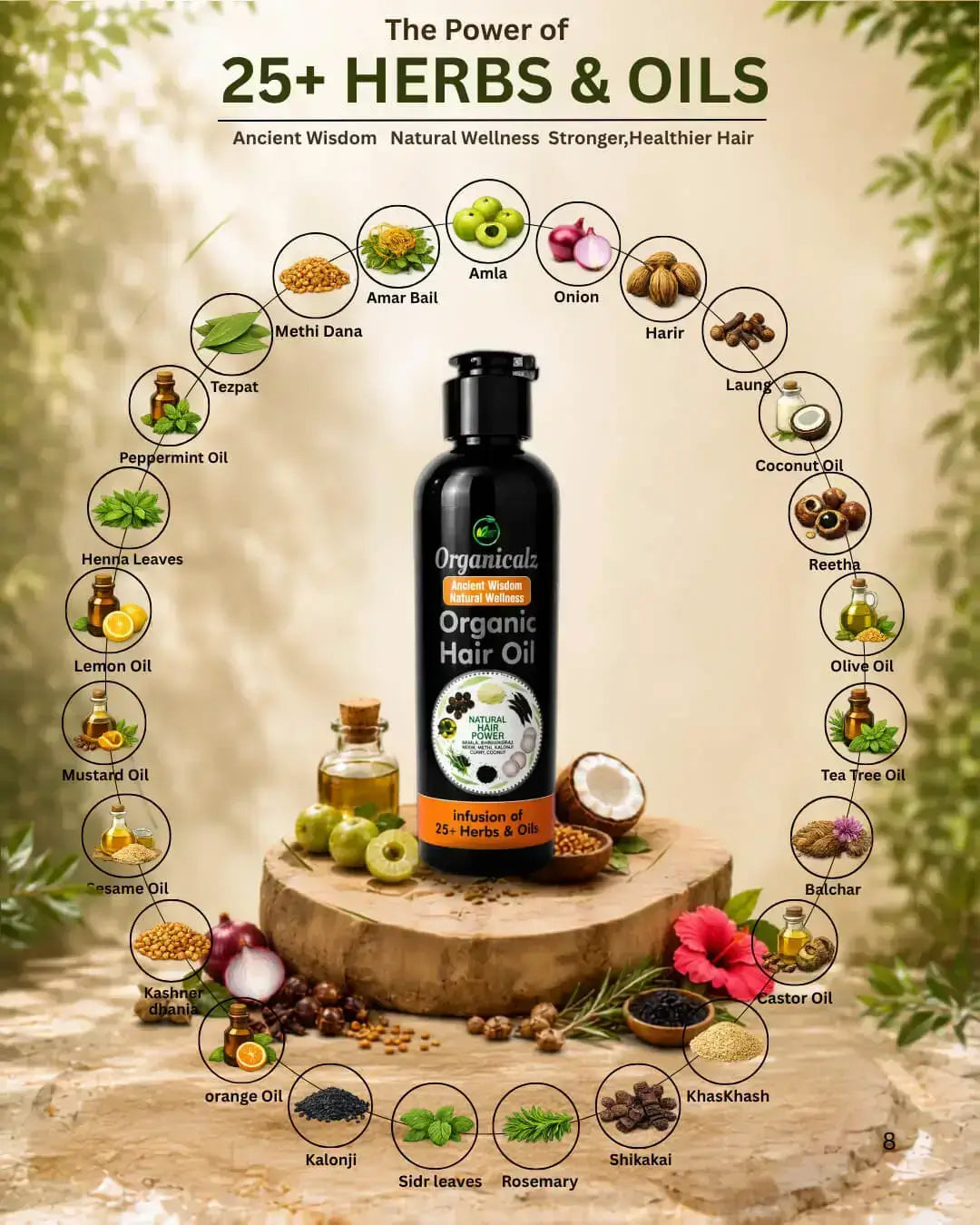 Organic Hair Oil (200ml)